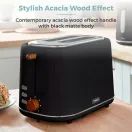 Tower Scandi 2 Slice Toaster Black T20027BLK additional 4