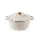 Salter Chester Cast Iron Casserole 24cm Cream additional 1
