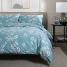 The Lyndon Company Petite Fleure Bedlinen Duvet Cover Set Duckegg additional 1