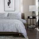 The Lyndon Company Petite Fleure Bedlinen Duvet Cover Set Grey additional 1