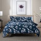 The Lyndon Company Petite Fleure Bedlinen Duvet Cover Set Navy Blue additional 3