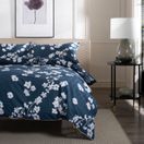 The Lyndon Company Petite Fleure Bedlinen Duvet Cover Set Navy Blue additional 1