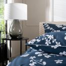 The Lyndon Company Petite Fleure Bedlinen Duvet Cover Set Navy Blue additional 4