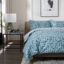 The Lyndon Company Tulle Bedlinen Duvet Cover Set Duckegg additional 1