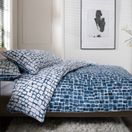 The Lyndon Company Tulle Bedlinen Duvet Cover Set Navy Blue additional 4