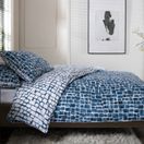 The Lyndon Company Tulle Bedlinen Duvet Cover Set Navy Blue additional 5