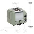 Dualit 2 Slot Classic Toaster Sage Green 20461 additional 9