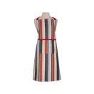 Striped Recycled Cotton Adult Apron Red 16151231 additional 1