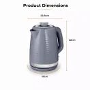 Tower Saturn 1.7 Litre Kettle Grey T10077GRY additional 6