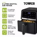 Tower 5 Litre Vortx Air Fryer with Digital Colour Display T17186 additional 2