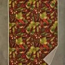 Deyongs Fleece Throw Winter Leaves Rust with Sherpa Reverse 130x 170cm additional 1