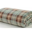 Deyongs Highland Fell Check Green Fleece Throw 140x180cm additional 2