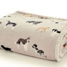 Deyongs Mixed Dogs Oatmeal Fleece Throw 140x180cm additional 2