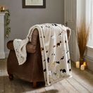 Deyongs Mixed Dogs Oatmeal Fleece Throw 140x180cm additional 1