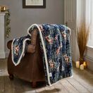 Deyongs Stag Navy Fleece Throw 140x180cm additional 1