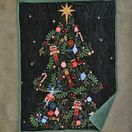 Deyongs Traditional Tree Navy Fleece Throw 130x170cm additional 3