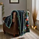 Deyongs Traditional Tree Navy Fleece Throw 130x170cm additional 1