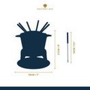 Cast Iron Fondue Set in Black additional 7