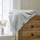 Lobster Creek Salcombe Stripe Throw Sky Blue additional 3