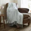 Lobster Creek Salcombe Stripe Throw Sky Blue additional 1