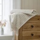 Lobster Creek Salcombe Stripe Throw Latte additional 1