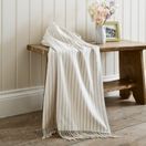 Lobster Creek Salcombe Stripe Throw Latte additional 4