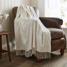 Lobster Creek Salcombe Stripe Throw Latte additional 2