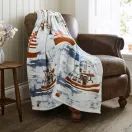 Lobster Creek Coastal Fishing Village Throw additional 1