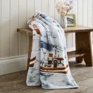 Lobster Creek Coastal Fishing Village Throw additional 2