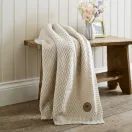 TLC Cadenza Knitted Throw 130 x 170cm Cream additional 2