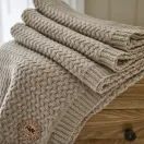 TLC Cadenza Knitted Throw 130 x 170cm Natural additional 3
