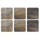 Pimpernel Set of 6 Earth Slate Coasters additional 2