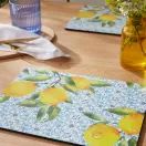 Pimpernel Set of 6 Amalfi Lemon Tablemats or Coasters additional 5
