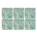 Pimpernel Pack of 6 Tapestry Sage Tablemats or Coasters additional 9