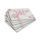 Pimpernel Set of 6 Pink Blossom Tablemats or Coasters additional 5