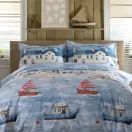 Lobster Creek Coastal Fishing Village Bedding Set additional 1