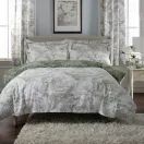 The Lyndon Company Duvet Cover Toile De Jouy Sage Green additional 1