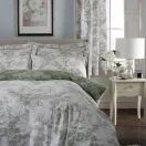 The Lyndon Company Duvet Cover Toile De Jouy Sage Green additional 6