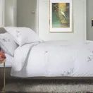 The Lyndon Company Cherry Blossom Embroidered Cotton Duvet Set additional 6