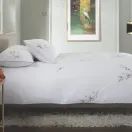 The Lyndon Company Cherry Blossom Embroidered Cotton Duvet Set additional 5