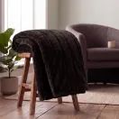 Deyongs Hockley Faux Fur Throw Chocolate 150x200cm additional 2