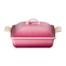 Le Creuset Stoneware Heritage Square Rose Quartz Dish with Lid 23cm additional 1