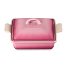 Le Creuset Stoneware Heritage Square Rose Quartz Dish with Lid 23cm additional 2