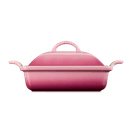 Le Creuset Stoneware Heritage Square Rose Quartz Dish with Lid 23cm additional 3