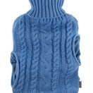 Hot Water Bottle with Knitted Cover &amp; Pockets 2ltr additional 4