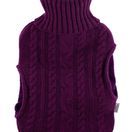 Hot Water Bottle with Knitted Cover &amp; Pockets 2ltr additional 5