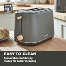 Tower Scandi 2 Slice Toaster Grey T20027G additional 7