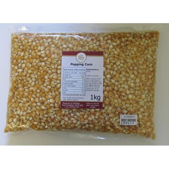 Popcorn Kernels 1kg only £2.99