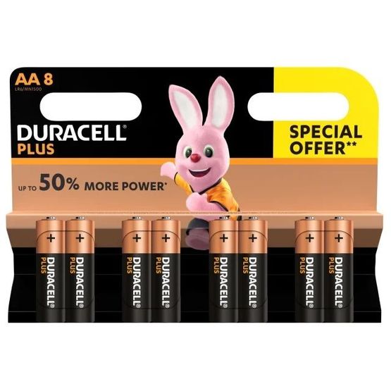 Duracell Plus Power AA 8 pack