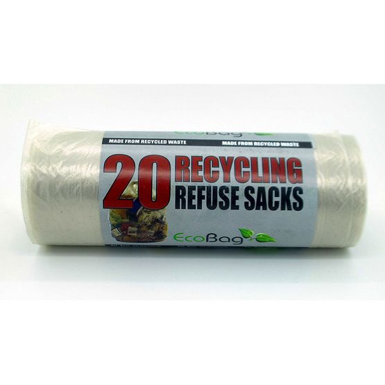 Eco Bags Clear Recycling Refuse Sacks (20)